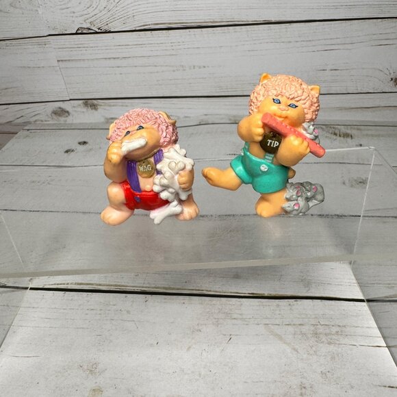 Cabbage Patch Kids Koosas PVC Figures Lot of 7 Vintage 1980s Tomy Toys Pets - Picture 5 of 6